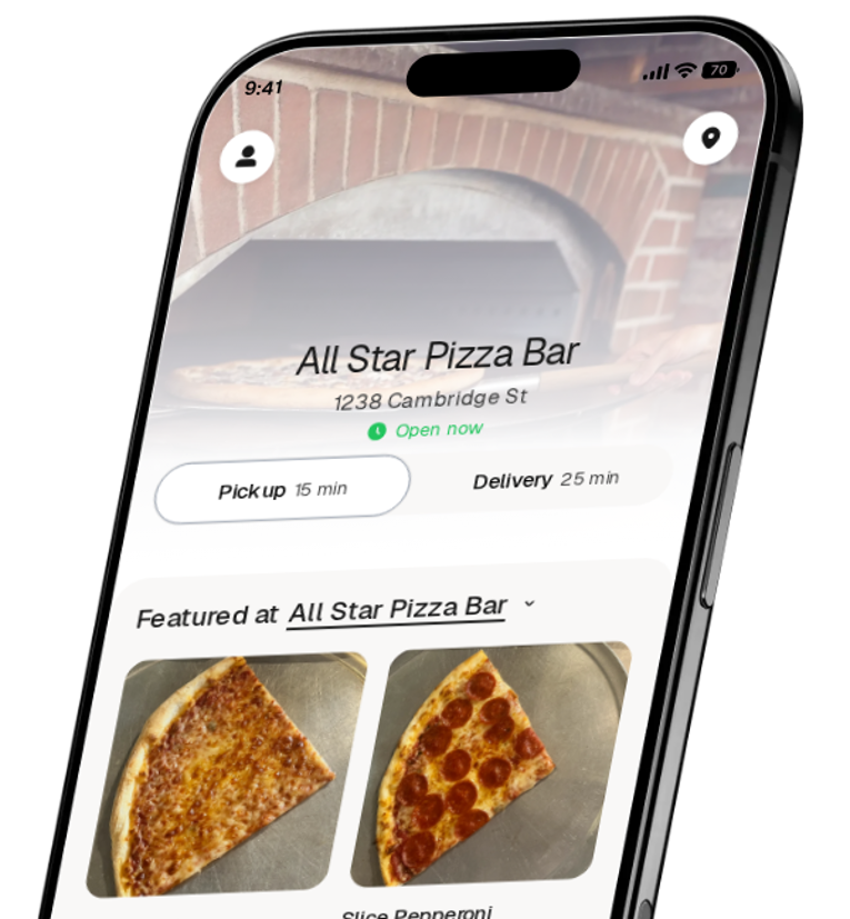 All Star Pizza Bar app preview
